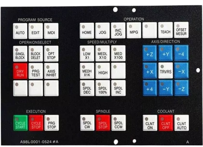 CNC Keyboard Keysheet Suppliers Dealers Traders in Kolhapur Siemens Fanuc Mitsubishi HAAS